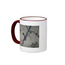 Fall Leaves With A Whisper 15oz Ringer Mug