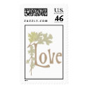 Fall Love Wedding Postage Stamp