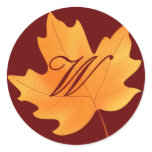Fall Monogrammed stickers