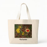 Fall Mushroom and Sunflowers Canvas Bags