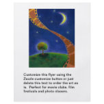 Fall night movie art fun painting for film lovers flyers