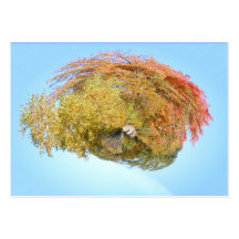 Fall Planetoid ~ ATC Business Card Template