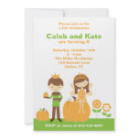Fall Prince and Fairy Princess Invitation