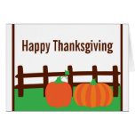 Fall Pumpkin Patch Thanksgiving Card