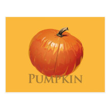 Fall Pumpkin Post Card