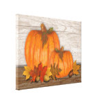 Fall Pumpkins Wrapped Canvas
