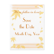 Fall Save the Date Post Cards