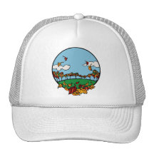Fall Scene Mesh Hats