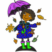 Fall Season Girl Acrylic Cut Outs