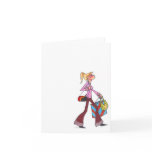 fall shopping women notecard