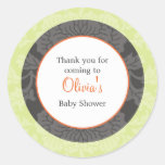 Fall Shower Favour Sticker