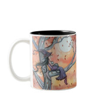 Fall Slumber Witch Cat Mug Molly Harrison