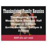 Fall Thanksgiving Event Flyer