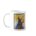 Fall Tree Aleph Mug -Lefty