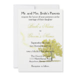 Fall tree Wedding-gold Personalized Invitation