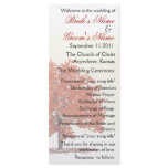 Fall tree Wedding Program rack cards
