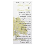 Fall tree Wedding Program rack cards