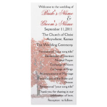 Fall tree Wedding Program