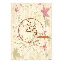 Fall Wedding Invitation