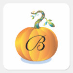 Fall Wedding Invitation Seal Square Sticker