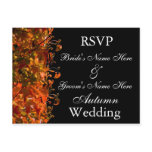 Fall Wedding Invitation Template Autumn Wedding postcards