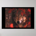 Fall wolf posters