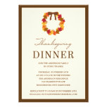 FALL WREATH IN BROWN | THANKSGIVING DINNER INVITE