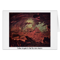 Fallen Angels In Hell By John Martin Card