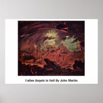 Fallen Angels In Hell By John Martin Poster