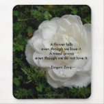 Fallen Camellia/ Zen Quote mousepads
