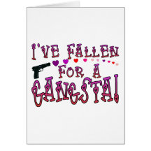 Fallen For Gangsta Greeting Cards