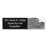 Fallen Hero Military Memorial Bumper Sticker bumper stickers