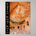 Fallen roof ruin posters