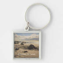 Fallen Sand Castle On The Beach Key Chain