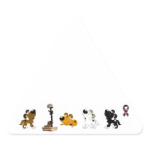 Fallen Soldier (Pumpkin and pups mourn) Stickers