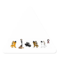 Fallen Soldier (Shadow and pups mourn) Triangle Sticker