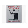 Falling Can Be Deadly Postcards