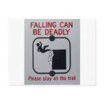 Falling Can Be Deadly postcards
