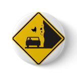 Falling Chicken Zone Highway Sign Pins
