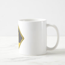 Falling Chicken Zone Highway Sign Coffee Mug
