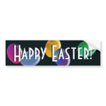 Falling Eggs Happy Easter! bumper stickers