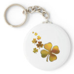 Falling Gold Shamrocks (Irish) Design Key Chain