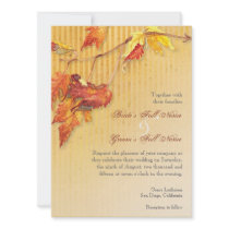 Falling Leaves - Autumn Fall Wedding Invitations