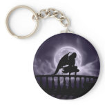Falling Moon Keychain