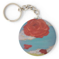Falling Rose Key Chain