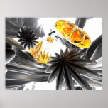 Falling Stars Abstract Poster posters