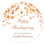 Falling Thanksgiving Leaves Kitchen Sticker