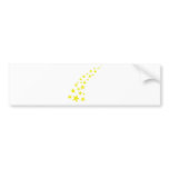 falling yellow stars bumper stickers