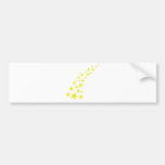 falling yellow stars bumper sticker