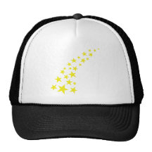 falling yellow stars trucker hat